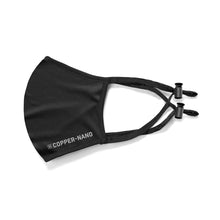 Load image into Gallery viewer, SilverPlus® Copper-Nano Face Mask (2 Pack with Bag) - Black